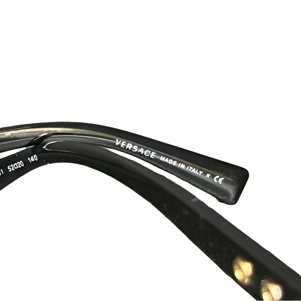 Versace Women's Elegant Black and Gold Glasses​ - Picture 7 of 8